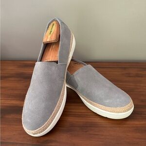 Clark’s Marie‎ Sail Gray Leather Upper Slip on Shoe Women’s 10